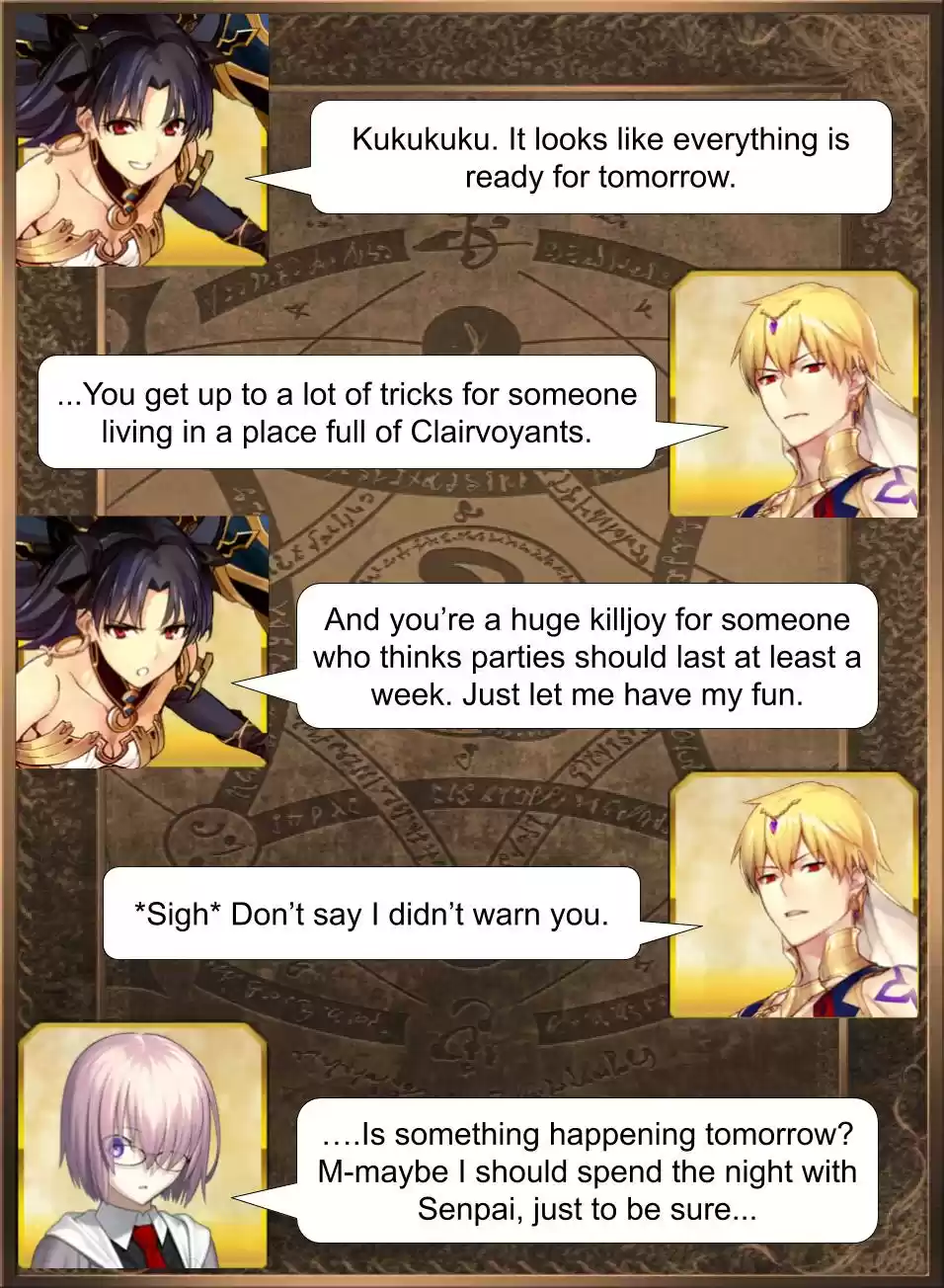 Fate/Grand Order Daily Chaldea (Doujinshi) Ch. 90 The Starting Line Approaches