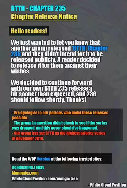 Fights Break Sphere Ch. 236 Dou Zong Advancement