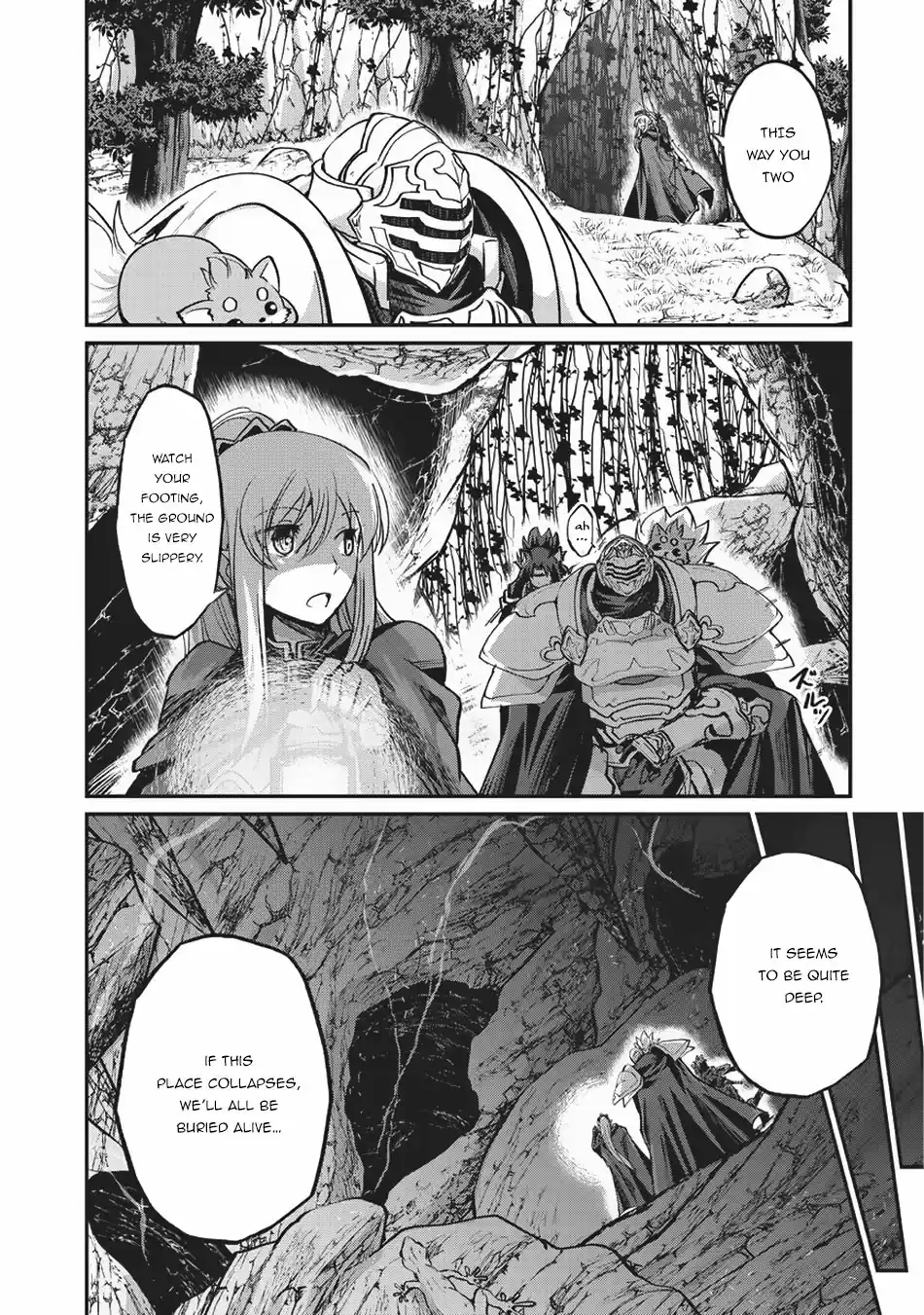 Gaikotsu Kishi sama, Tadaima Isekai e Odekake chuu Ch. 21 Crawling Underground
