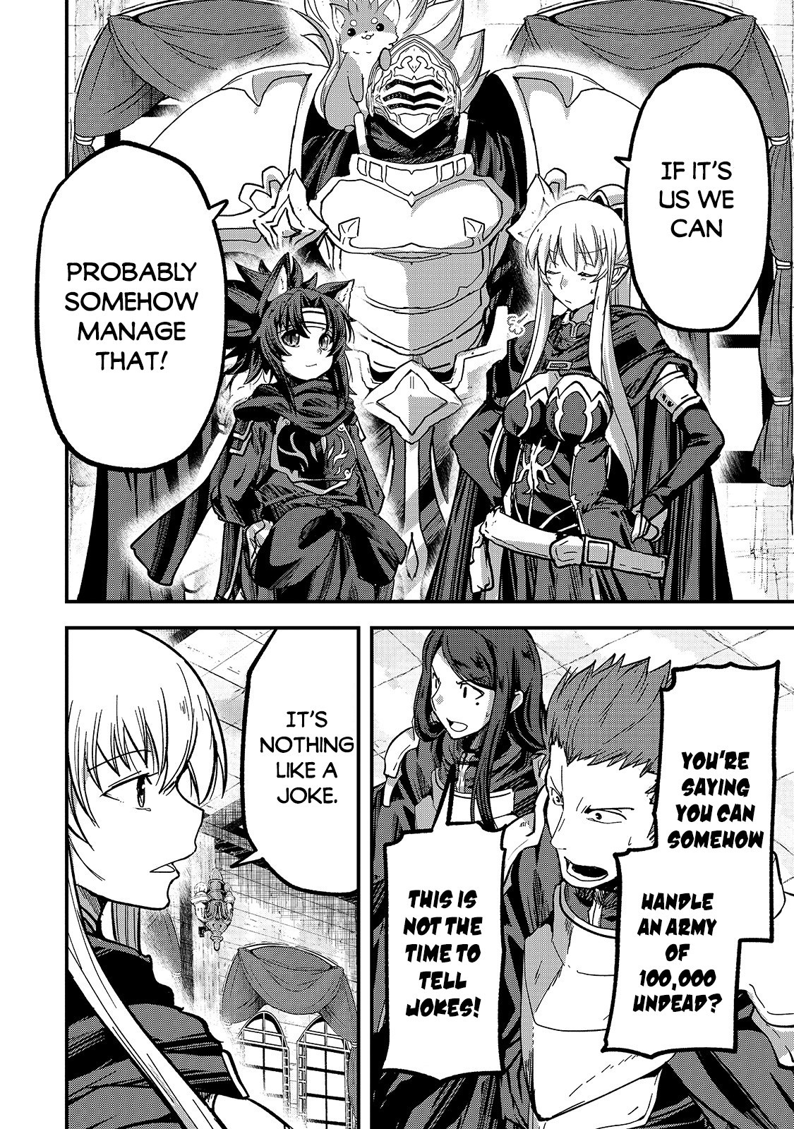 Gaikotsu Kishi sama, Tadaima Isekai e Odekake chuu Ch. 38 Arc, The Reinforcement
