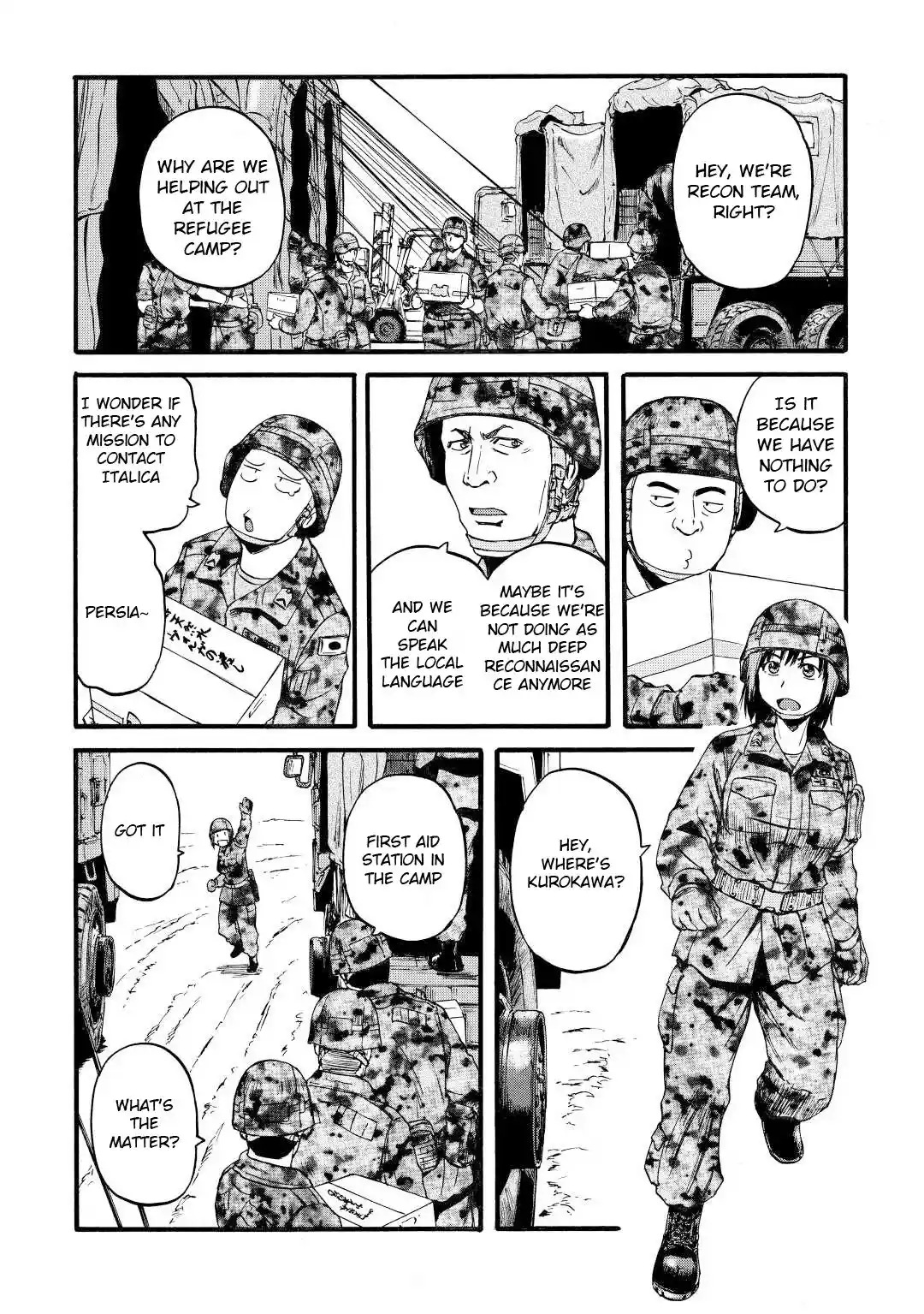 Gate – Jietai Kare no Chi nite, Kaku Tatakeri Chapter 108