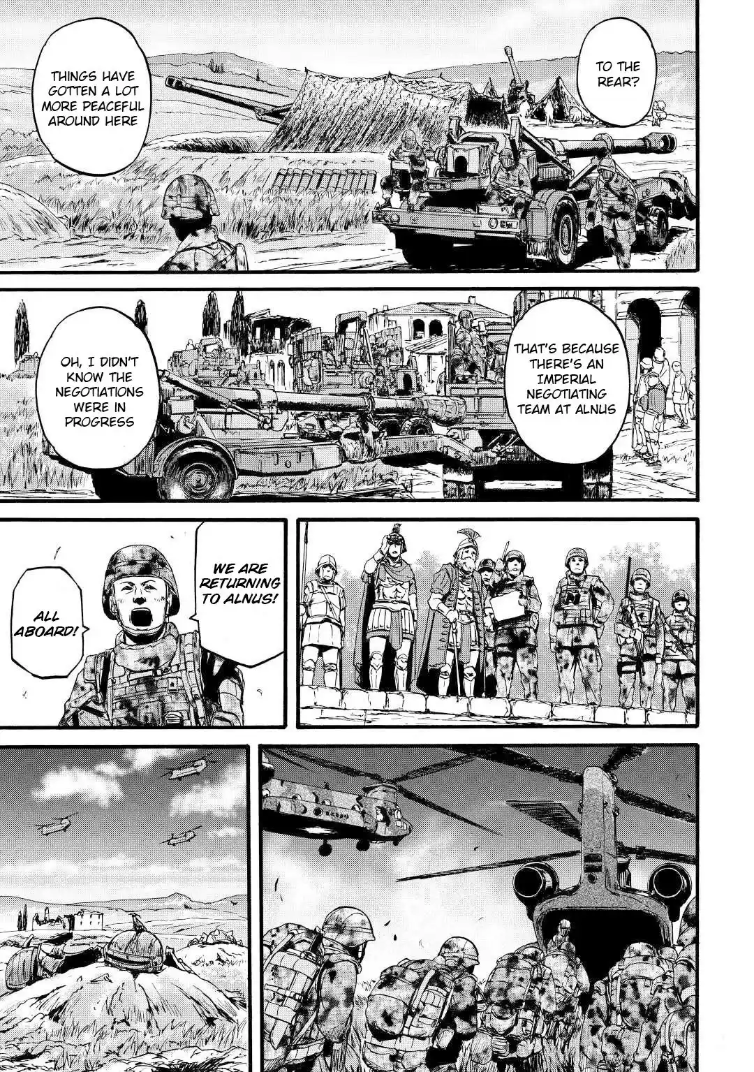 Gate – Jietai Kare no Chi nite, Kaku Tatakeri Chapter 110