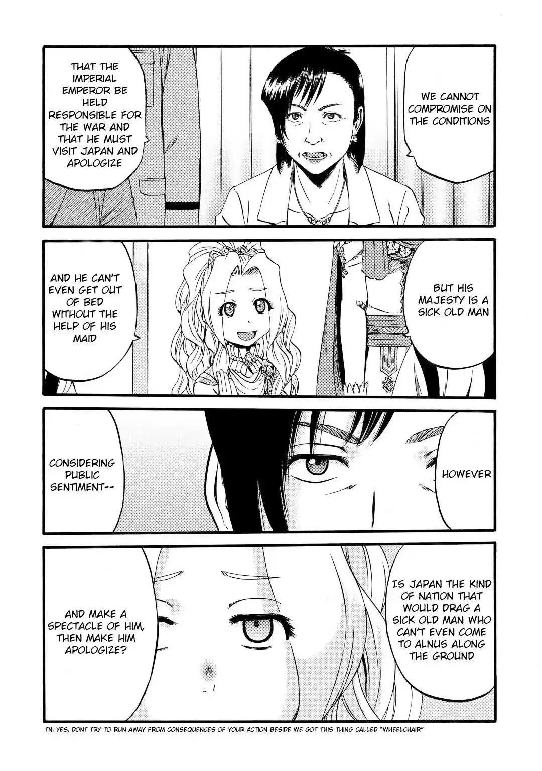 Gate – Jietai Kare no Chi nite, Kaku Tatakeri Chapter 110