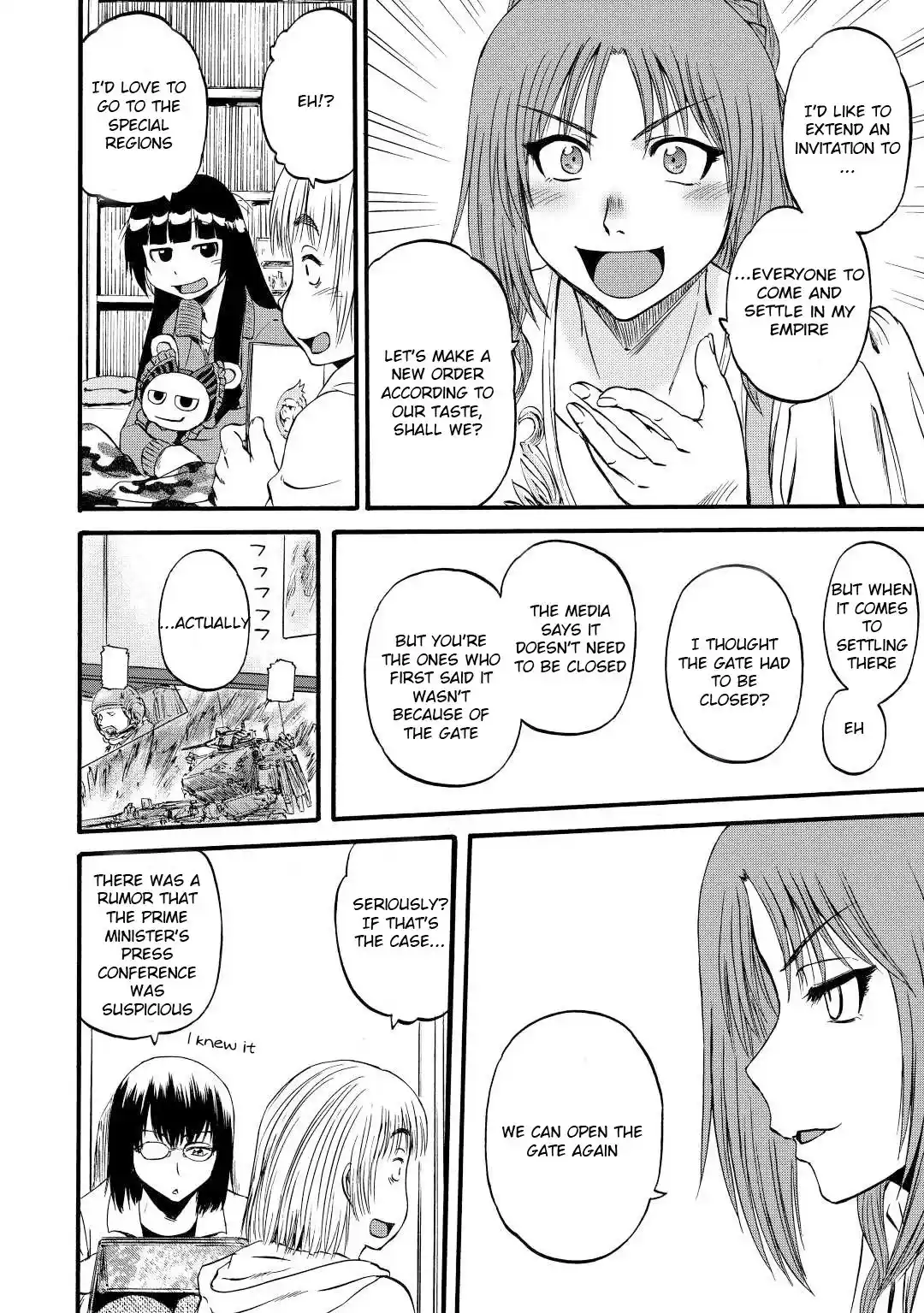 Gate – Jietai Kare no Chi nite, Kaku Tatakeri Chapter 110