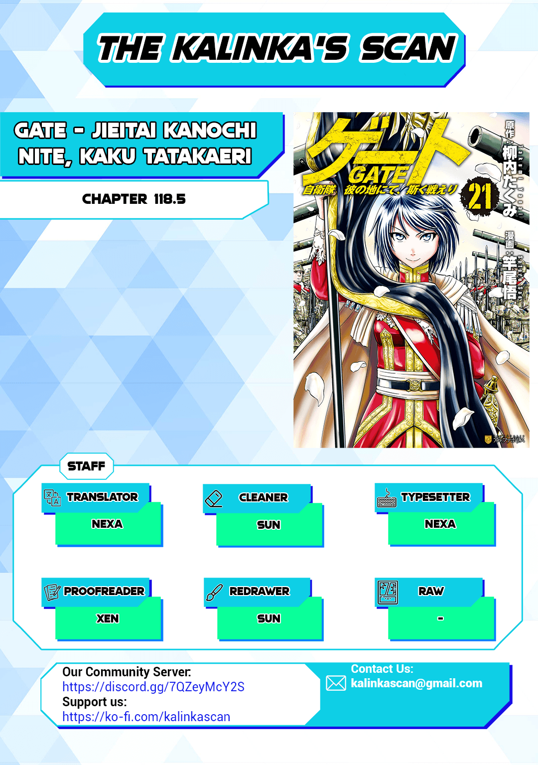 Gate - Jietai Kare No Chi Nite, Kaku Tatakeri Chapter 118.5