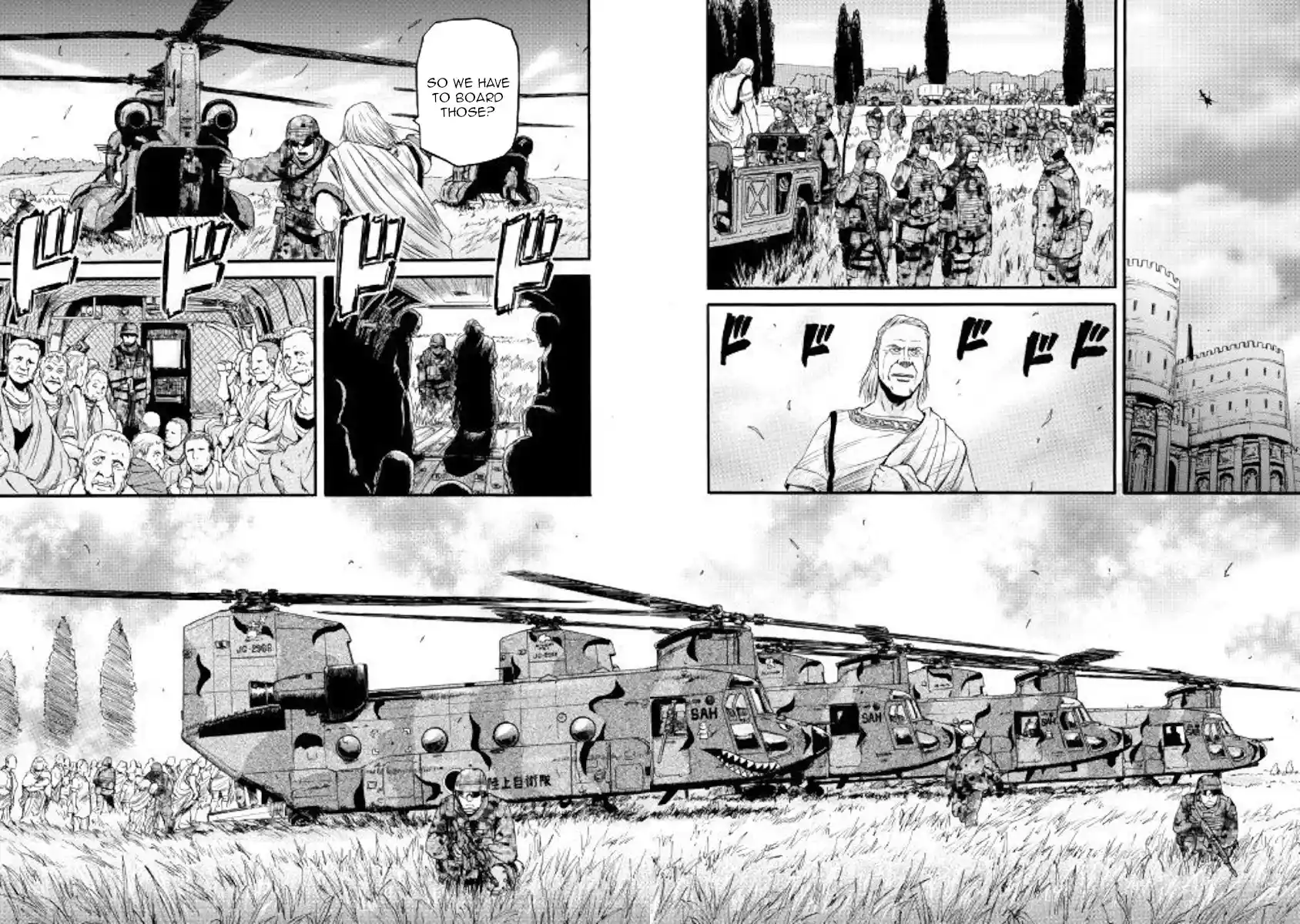 Gate – Jietai Kare no Chi nite, Kaku Tatakeri Chapter 79