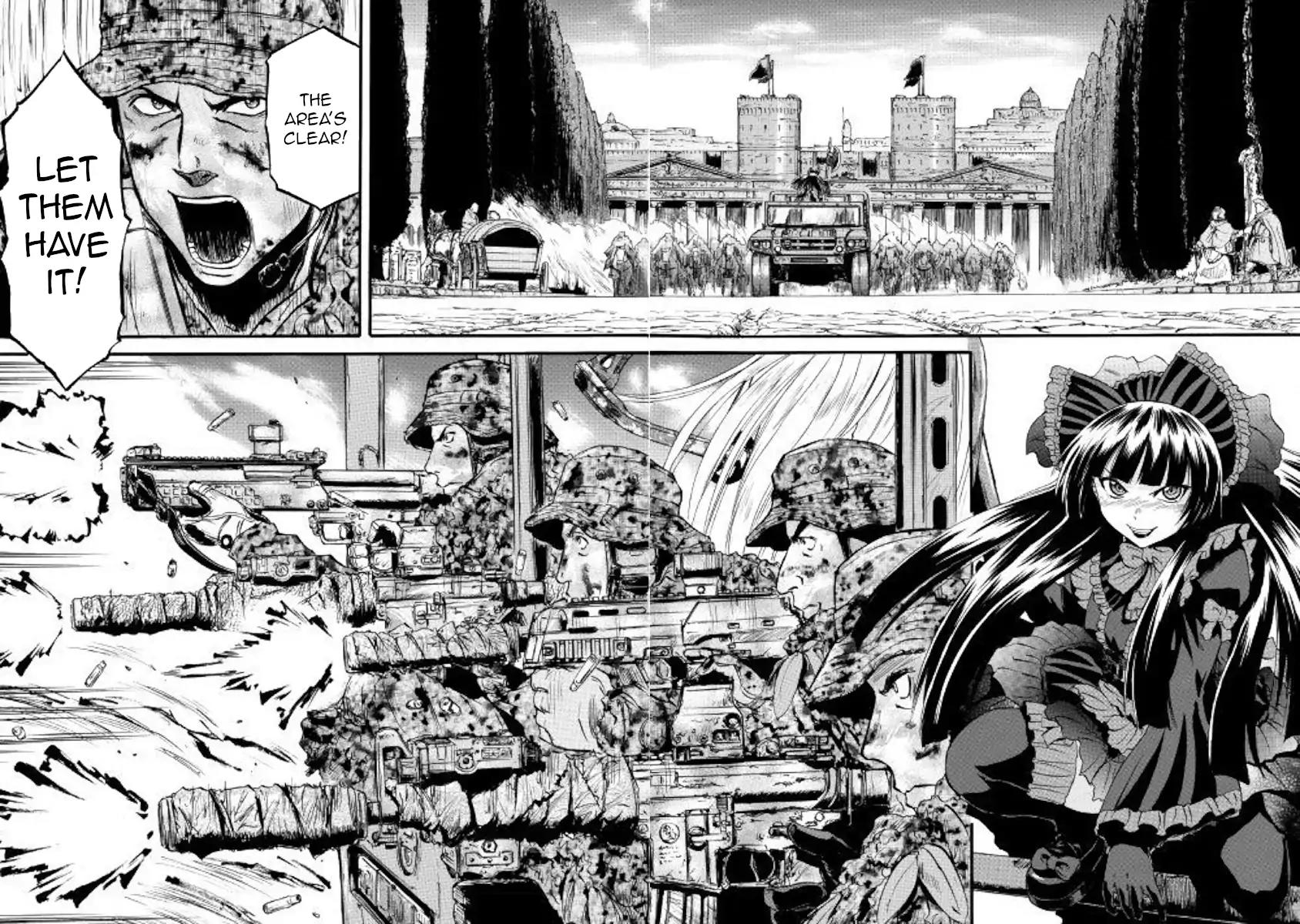 Gate - Jietai Kare no Chi nite, Kaku Tatakeri Chapter 85.2