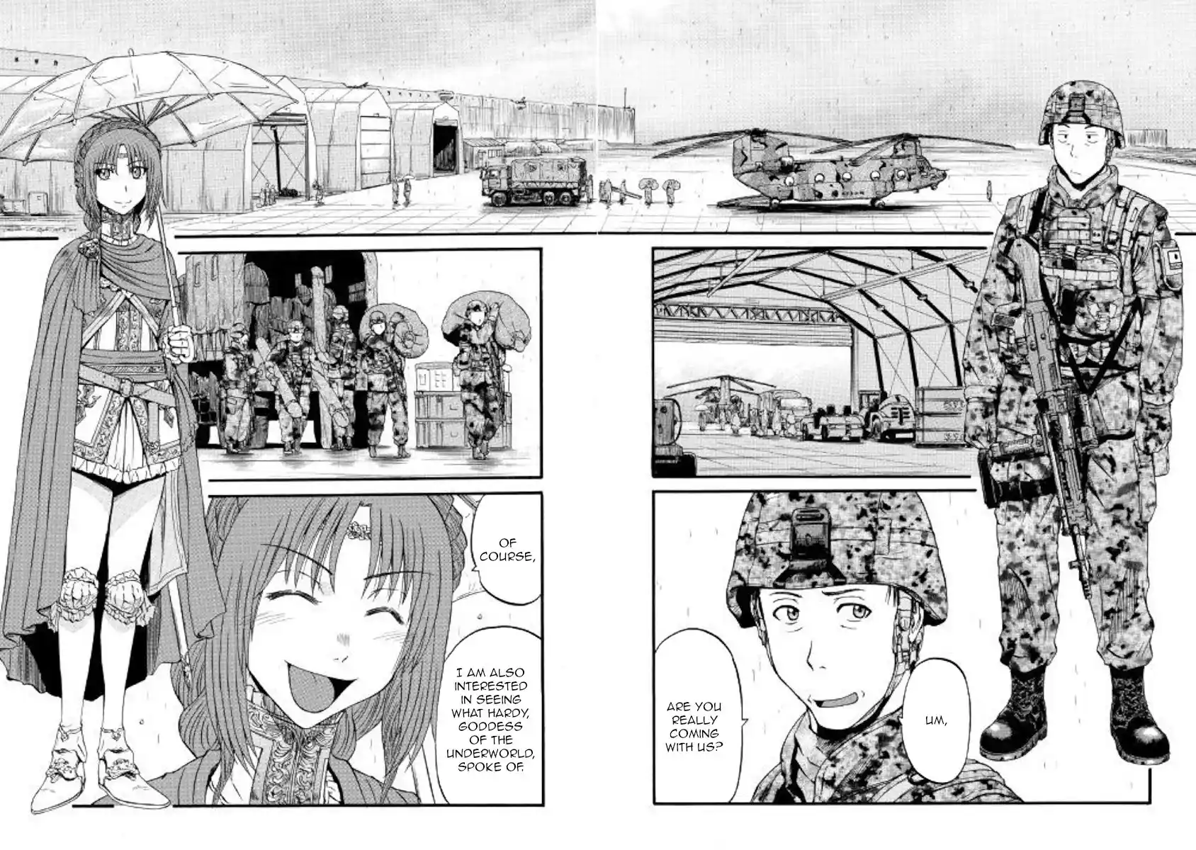 Gate – Jietai Kare no Chi nite, Kaku Tatakeri Chapter 92