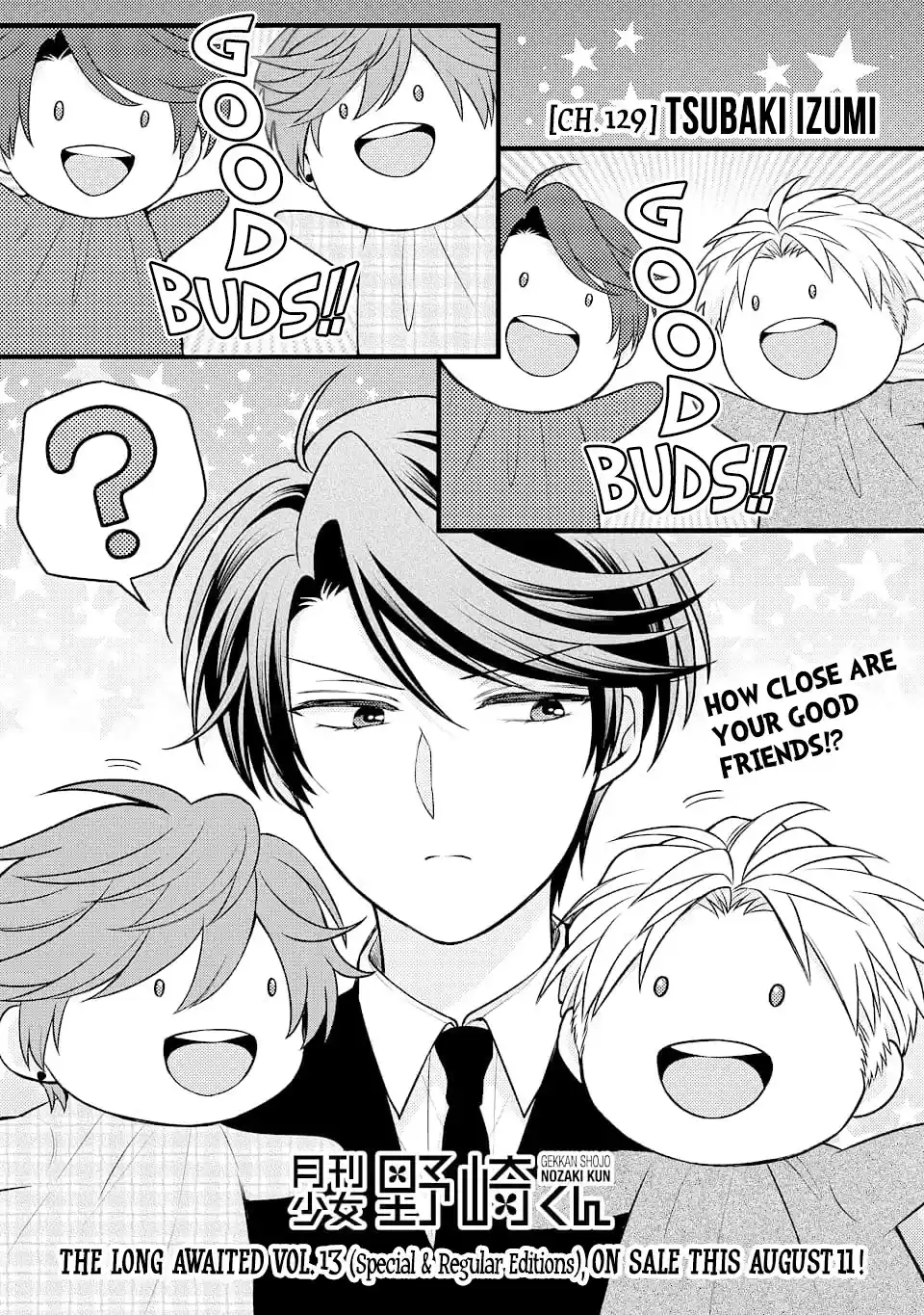 Gekkan Shoujo Nozaki-Kun Chapter 129