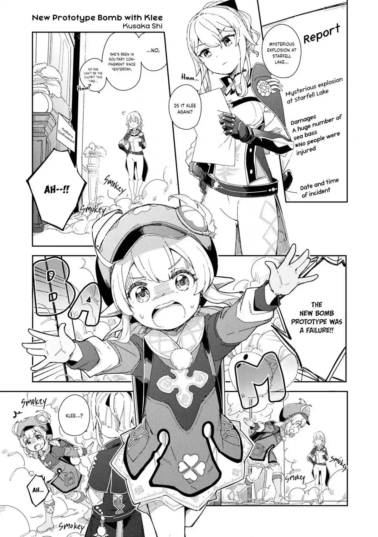 Genshin Impact Comic Anthology 6 New Prototype Bomb with Klee