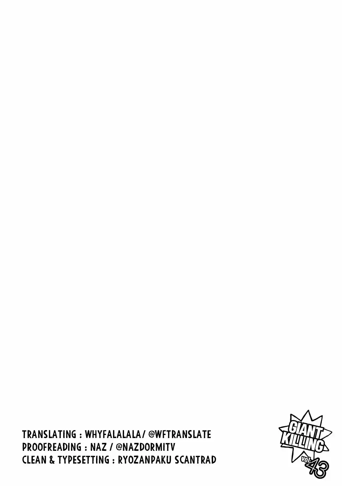 Giant Killing Vol.43 Chapter 424