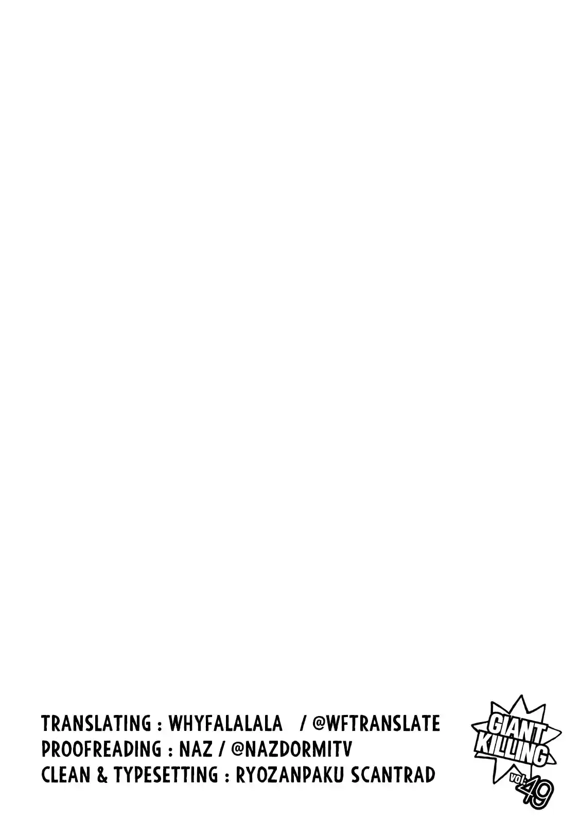 Giant Killing Vol.49 Chapter 482