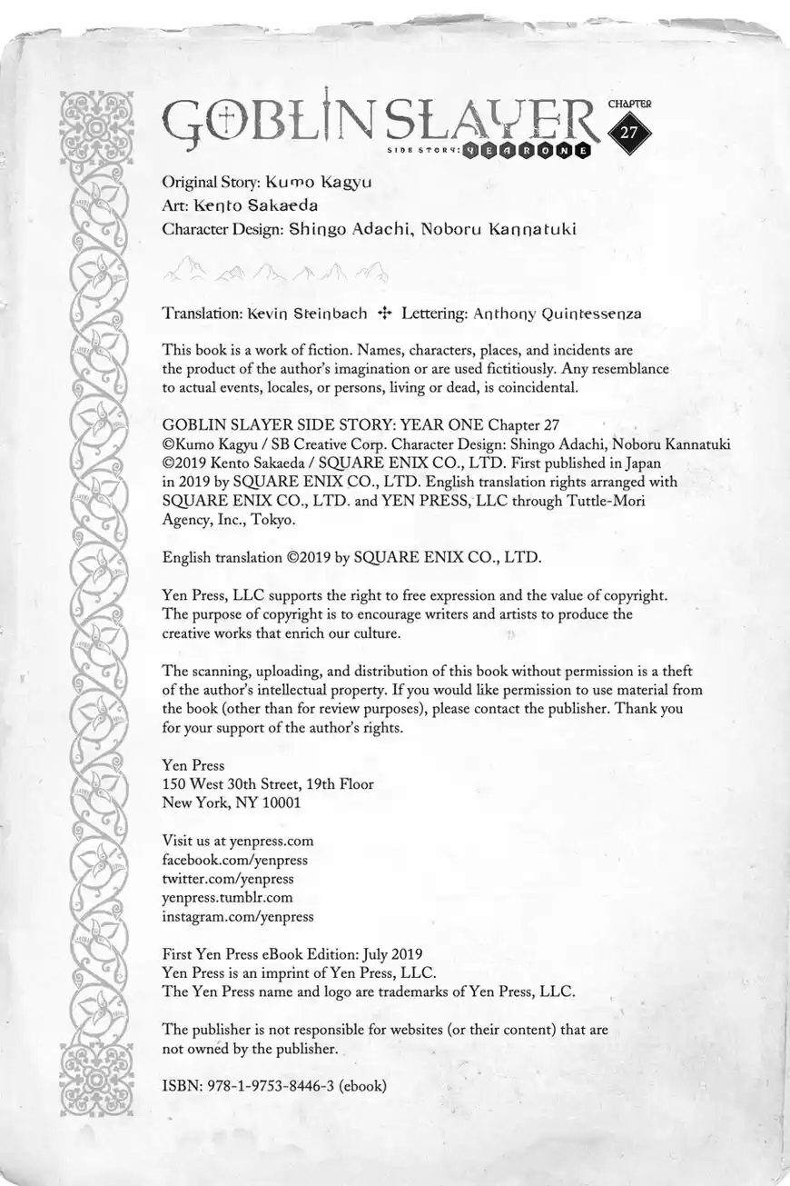 Goblin Slayer: Side Story Year One ch.027