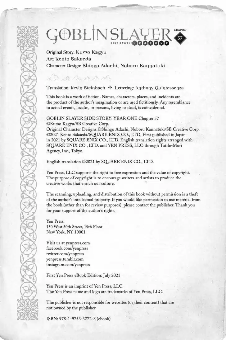 Goblin Slayer: Side Story Year One Ch.057