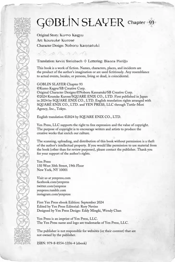 Goblin Slayer Vol.14 Ch.093