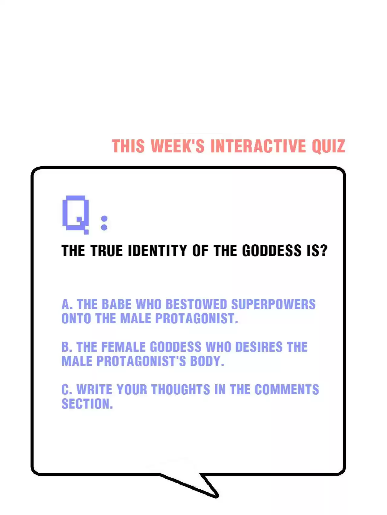God Gave Me This Awkward Superpower, What Is It For? Chapter 46: My Name Is Goddess Alice
