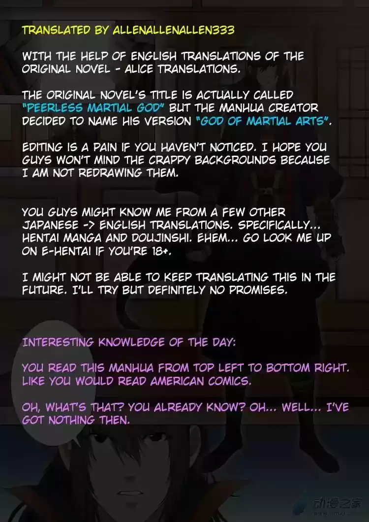 God Of Martial Arts Chapter 1.2: The Awakened Martial Spirit (2)