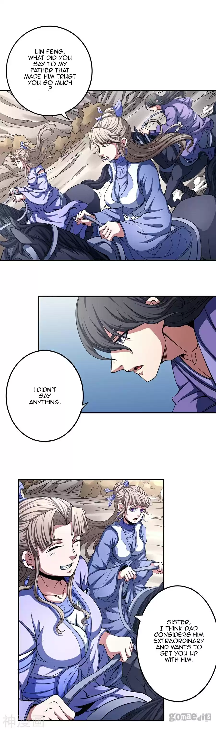 God of Martial Arts Vol. 2 Ch. 101.2 Foot Of The Golden Zi Mountain(2)