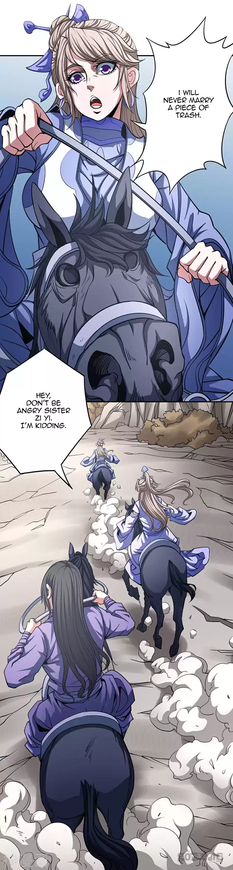 God of Martial Arts Vol. 2 Ch. 101.2 Foot Of The Golden Zi Mountain(2)