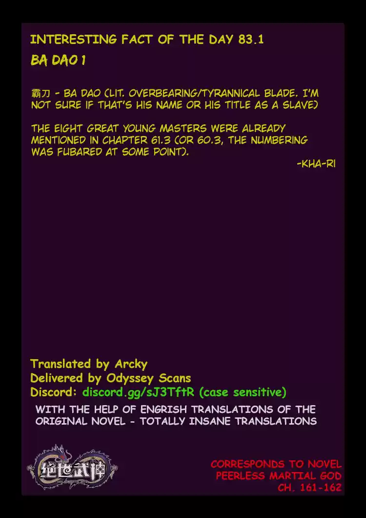 God of Martial Arts Vol.1 Chapter 83.1: Ba Dao