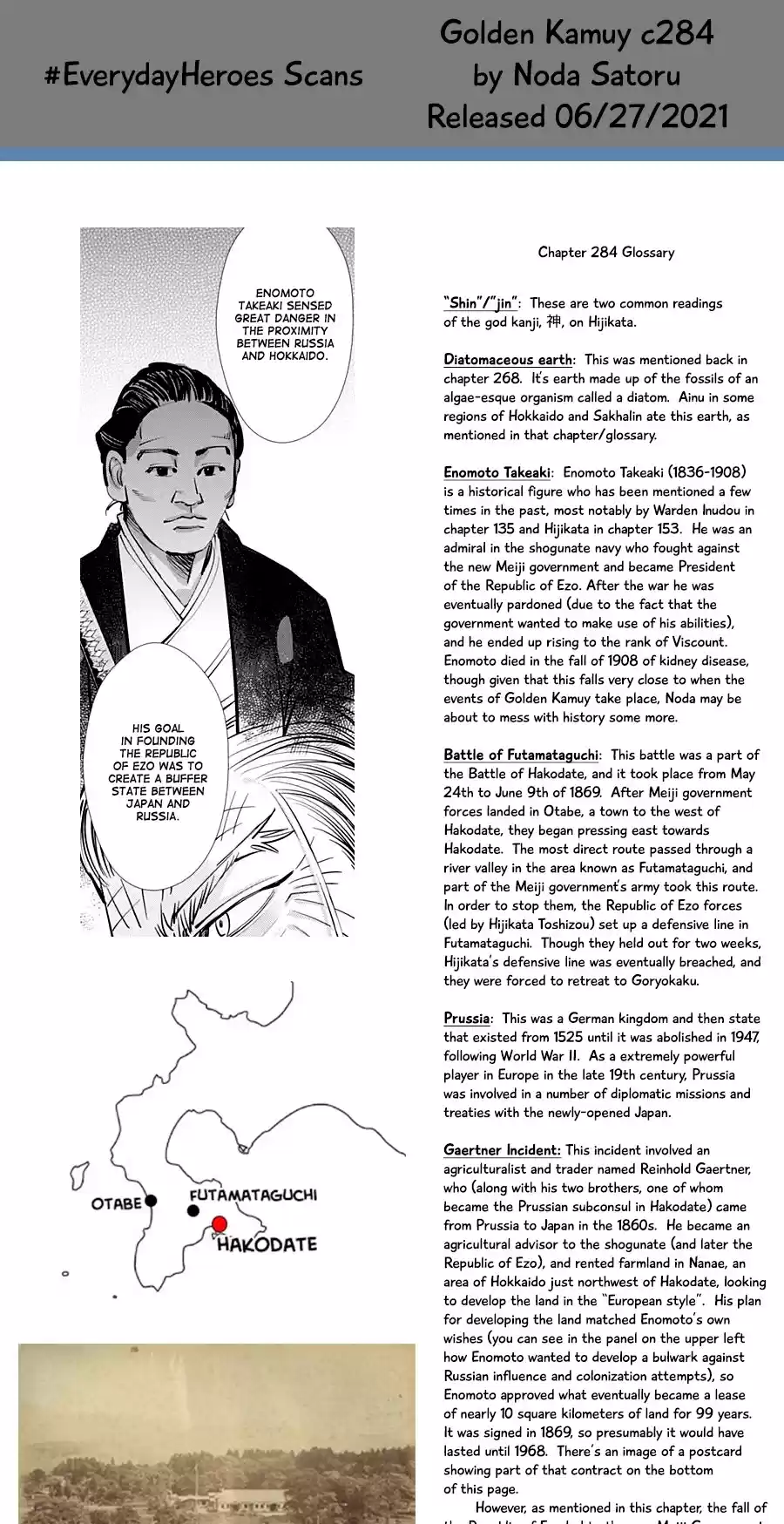 Golden Kamui Chapter 284