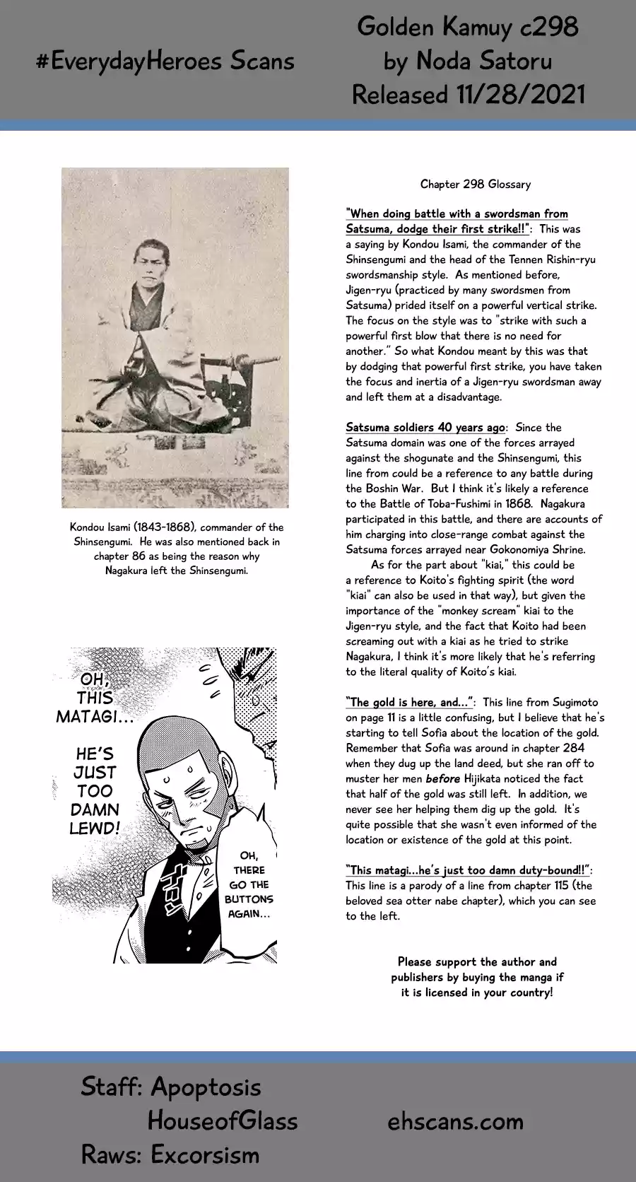 Golden Kamui Chapter 298