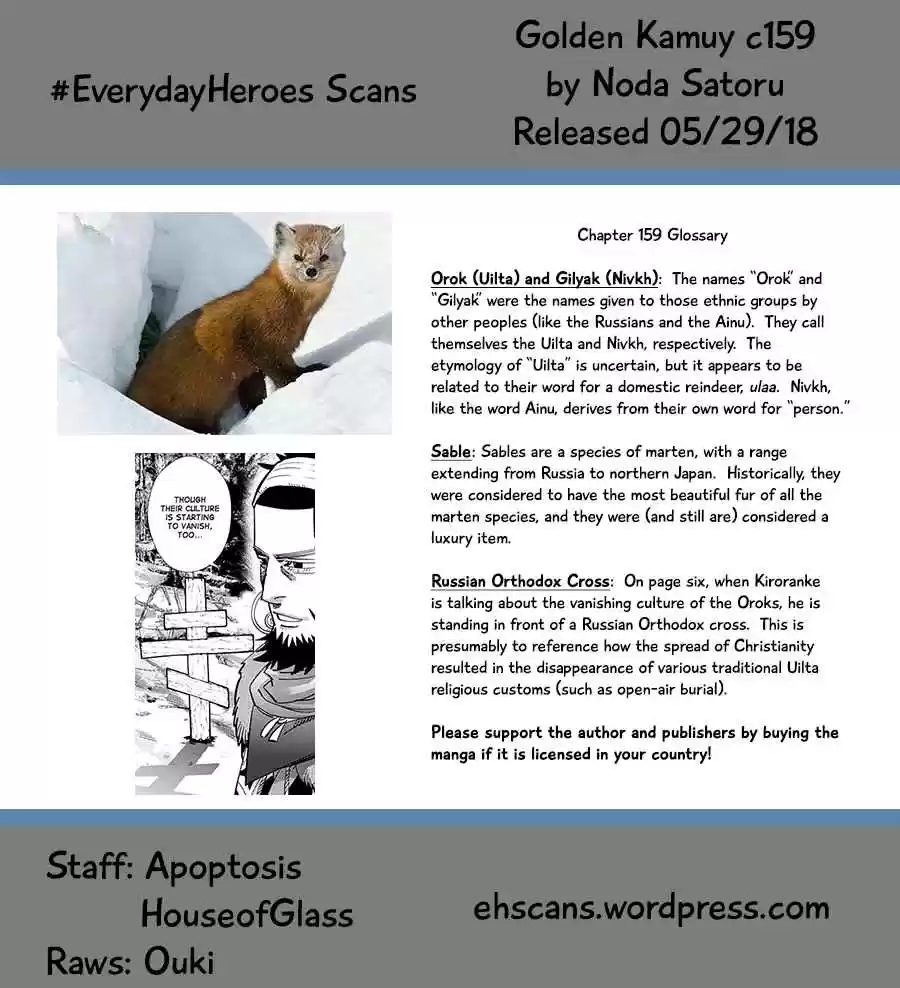 Golden Kamuy Ch. 159 The Uilta People
