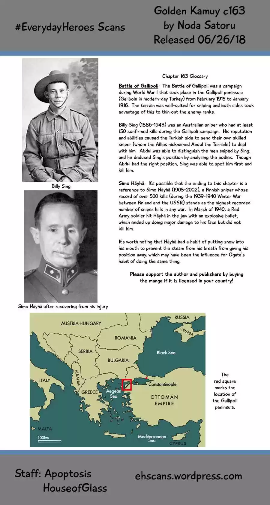 Golden Kamuy Ch. 163 Wanted Poster