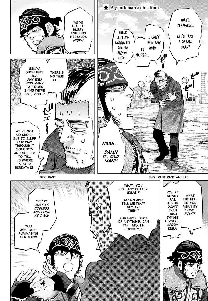 Golden Kamuy Ch. 174 Running Across the Middle of Lake Akan