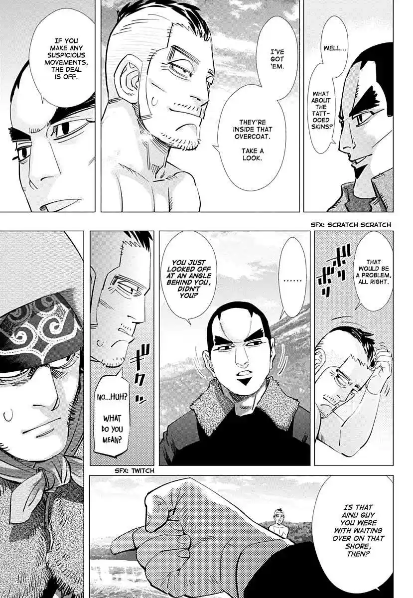 Golden Kamuy Ch. 174 Running Across the Middle of Lake Akan