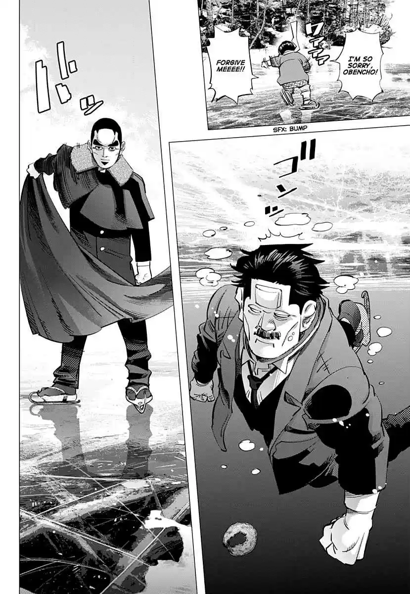 Golden Kamuy Ch. 174 Running Across the Middle of Lake Akan