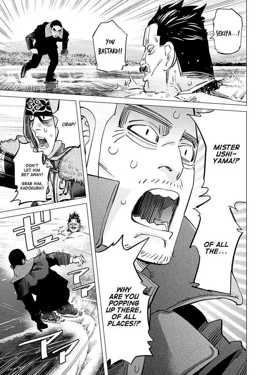 Golden Kamuy Ch. 174 Running Across the Middle of Lake Akan