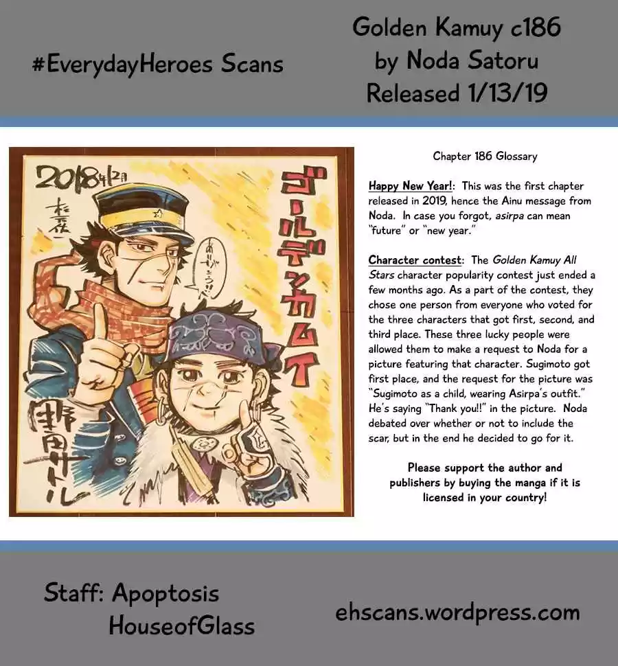 Golden Kamuy Ch. 186 Something Left Behind