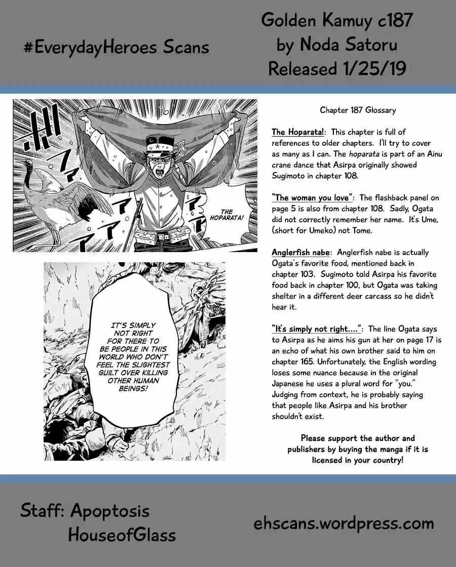 Golden Kamuy Ch. 187 Impurity and Sin