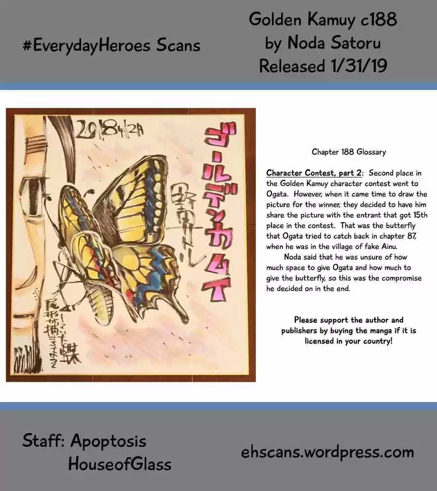 Golden Kamuy Ch. 188 Live