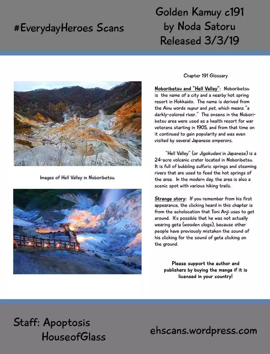 Golden Kamuy Ch. 191 Water of Home