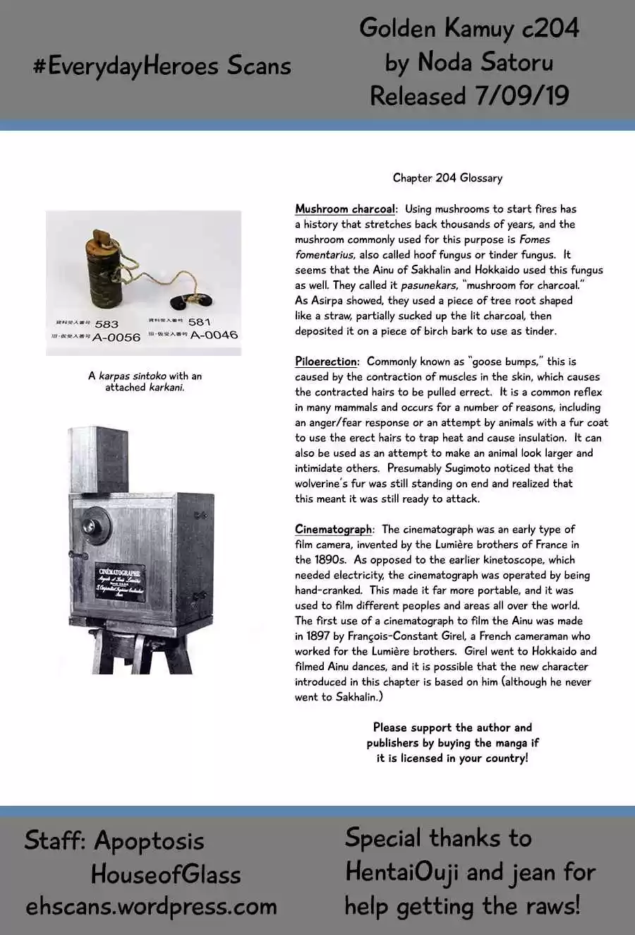 Golden Kamuy Ch. 204 What She Wants to Leave Behind