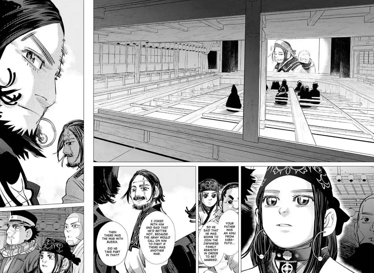 Golden Kamuy Ch. 206 The Distance Between the Two of Them