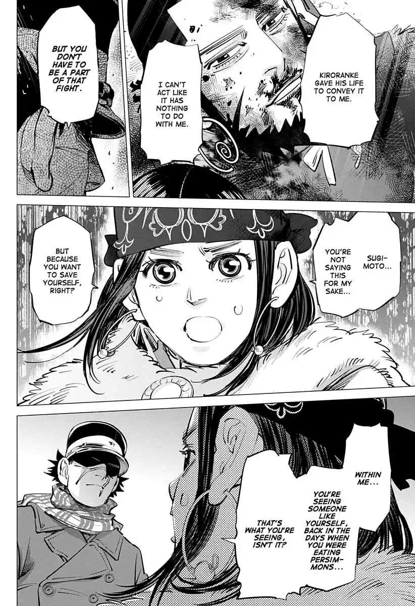 Golden Kamuy Ch. 206 The Distance Between the Two of Them