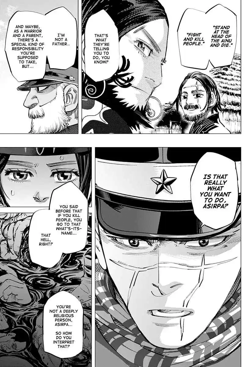 Golden Kamuy Ch. 206 The Distance Between the Two of Them