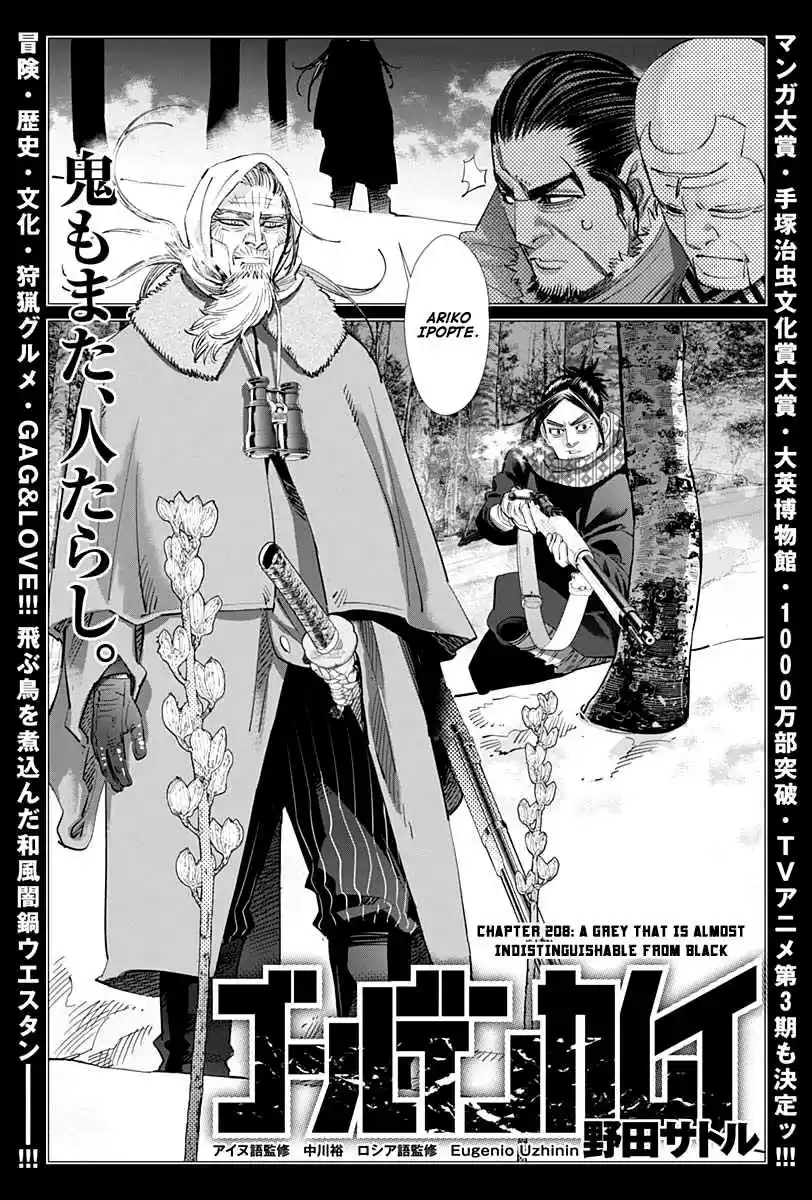 Golden Kamuy Ch. 208 A Grey That is Almost Indistinguishable From Black