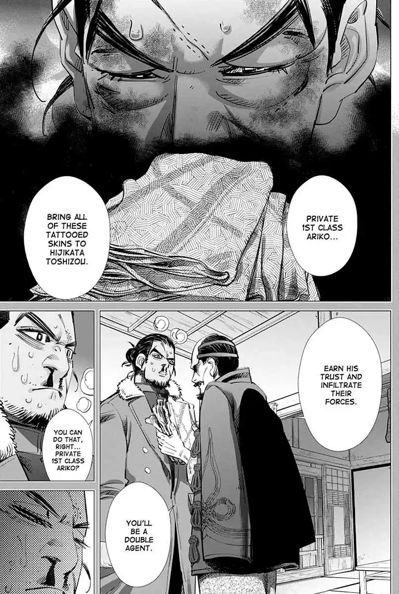 Golden Kamuy Ch. 208 A Grey That is Almost Indistinguishable From Black