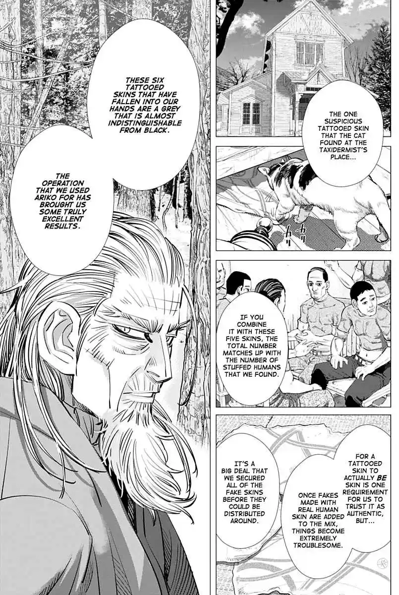 Golden Kamuy Ch. 208 A Grey That is Almost Indistinguishable From Black