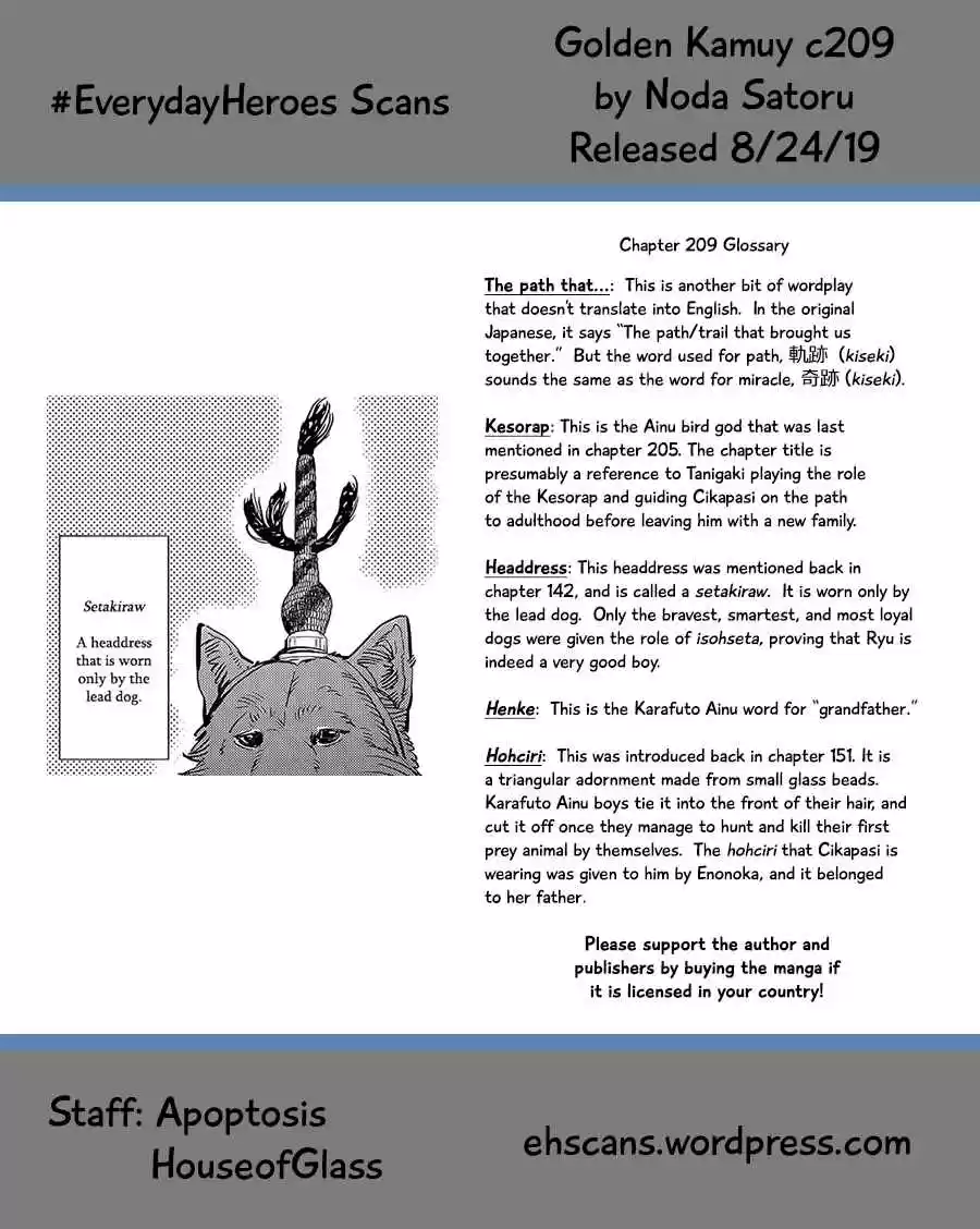 Golden Kamuy Ch. 209 Kesorap
