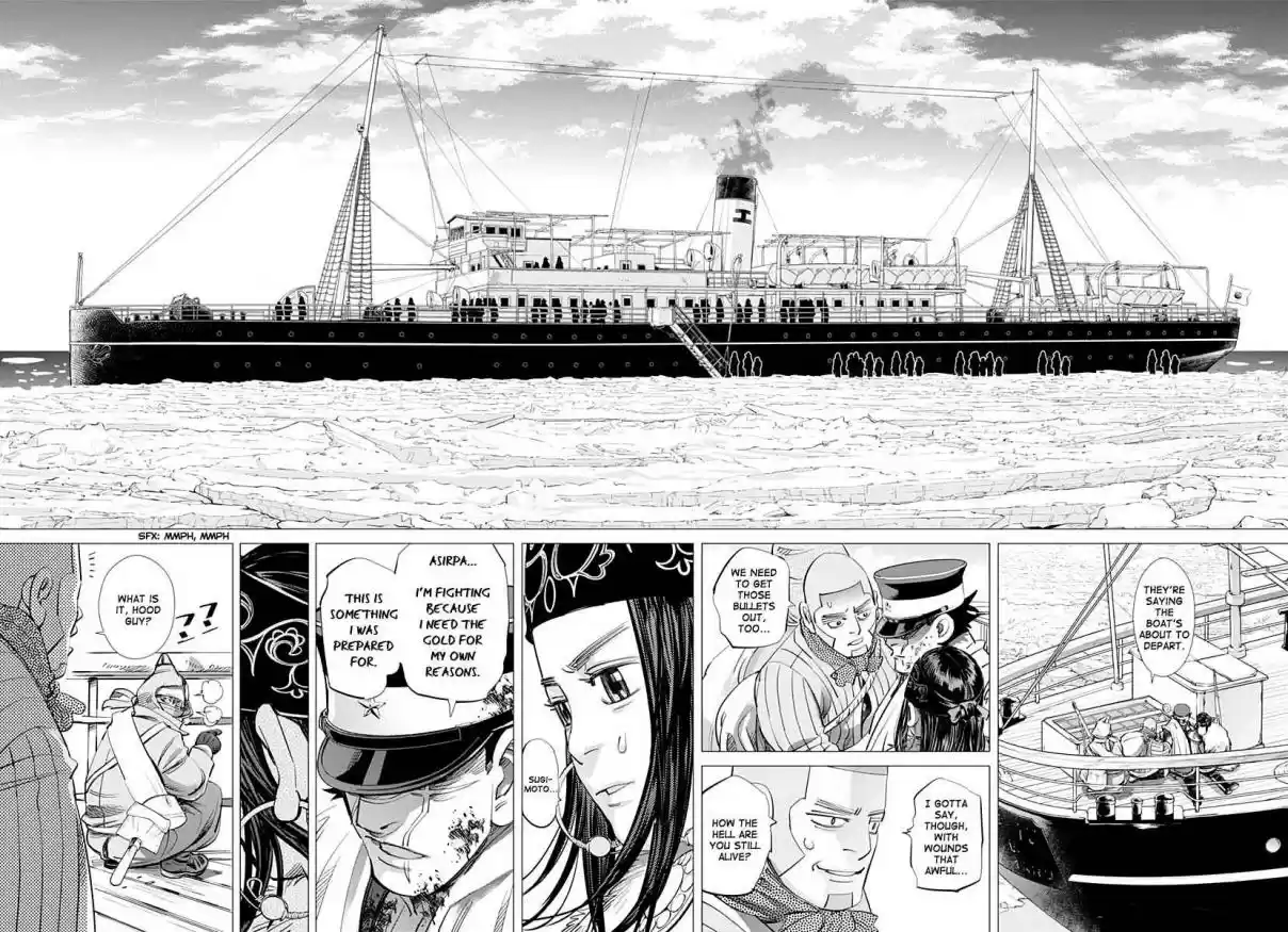 Golden Kamuy Ch. 213 Escape from Karafuto