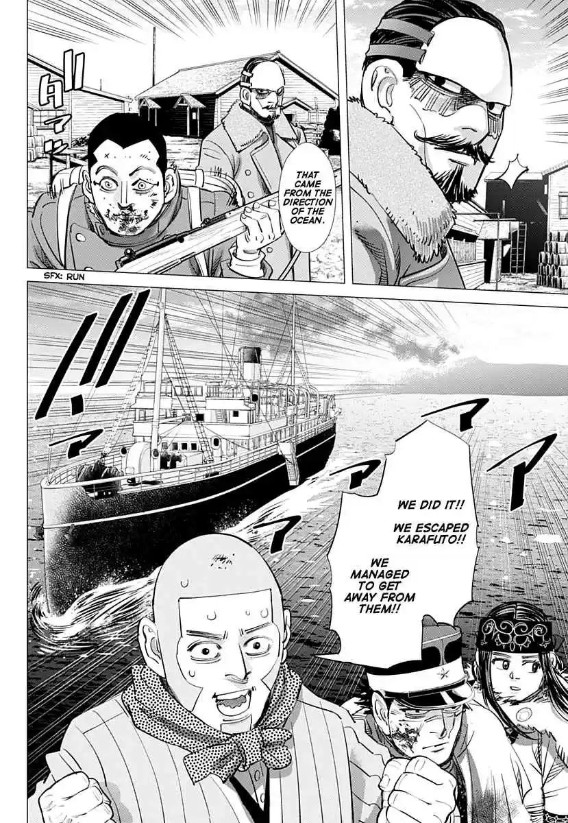 Golden Kamuy Ch. 213 Escape from Karafuto
