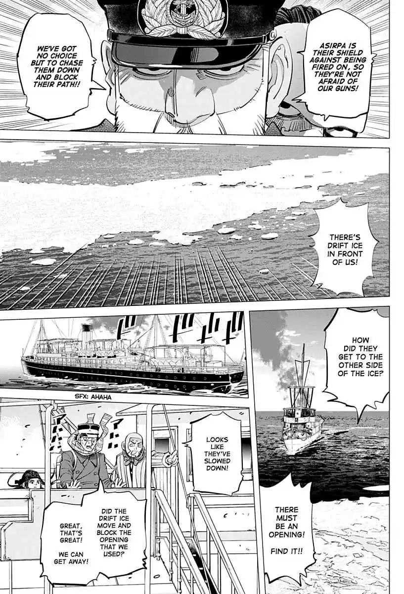 Golden Kamuy Ch. 214 Ikazuchi Class Destroyer vs. Karafuto Ferry