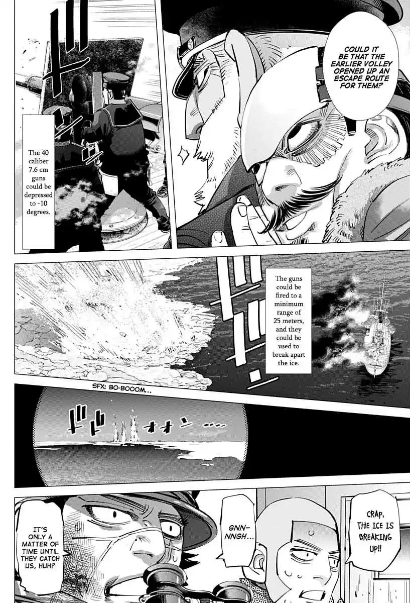 Golden Kamuy Ch. 214 Ikazuchi Class Destroyer vs. Karafuto Ferry