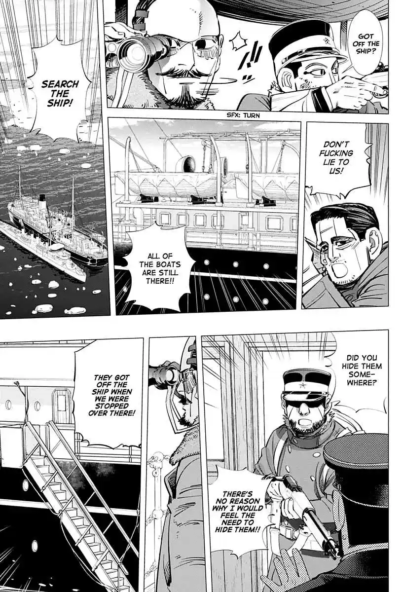 Golden Kamuy Ch. 214 Ikazuchi Class Destroyer vs. Karafuto Ferry