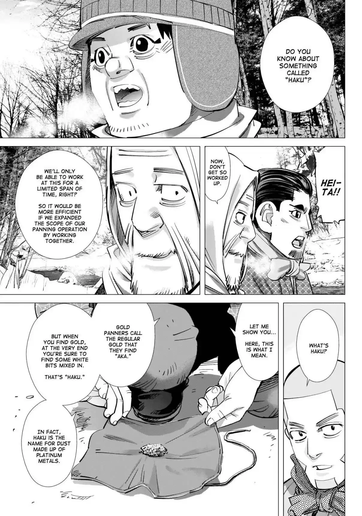 Golden Kamuy Ch. 218 The Gold Dust Panners